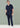 Mens Riley Slim Leg Jogger Scrub Pant - Midnight Navy