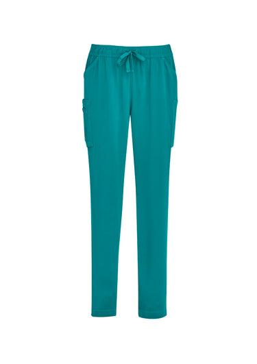 Womens Avery Slim Leg Scrub Pant - Teal