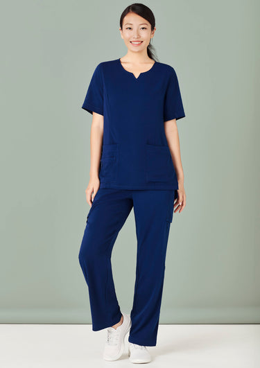 Womens Avery Straight Leg Scrub Pant - Navy