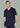 Mens Riley Stretch Scrub Top - Midnight Navy