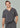 Mens Avery V-Neck Scrub Top - Charcoal
