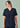 Womens Pulse V-Neck Scrub Top - Midnight Navy