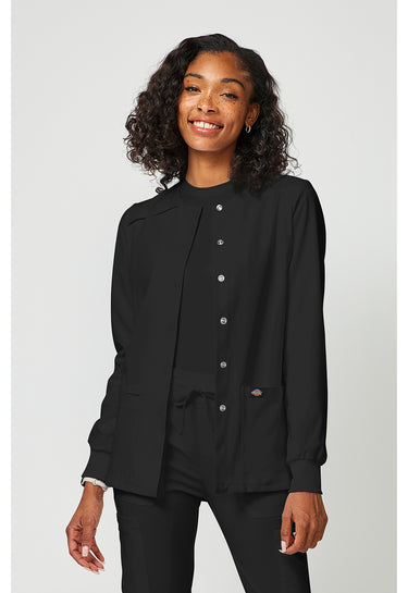 DK EDS Essentials Snap Front Warm-up Jacket - Black