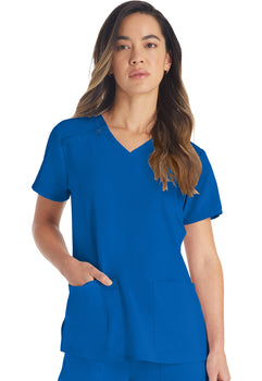 DK EDS Essentials Women's V-Neck Top - Royal