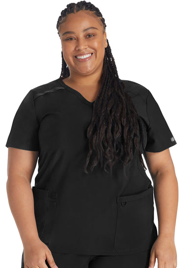 DK EDS Essentials Mock Wrap Top - Black