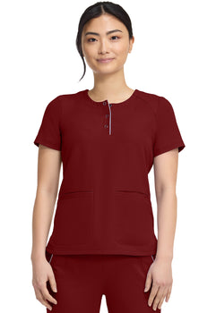 HH 360 Crew Neck Top - Garnet Red