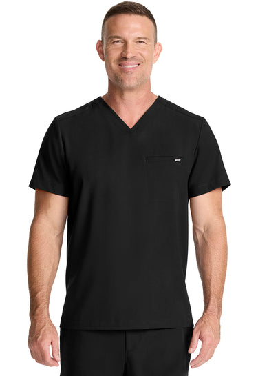 HH Quest Men's 1-Pocket V-Neck Top - Black