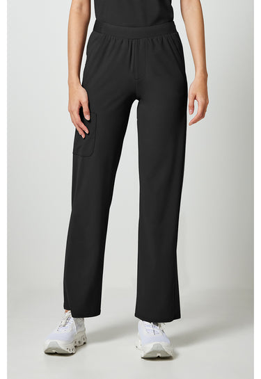 Cherokee Pursuit Women's 4-Pocket Straight Leg Pant - Black