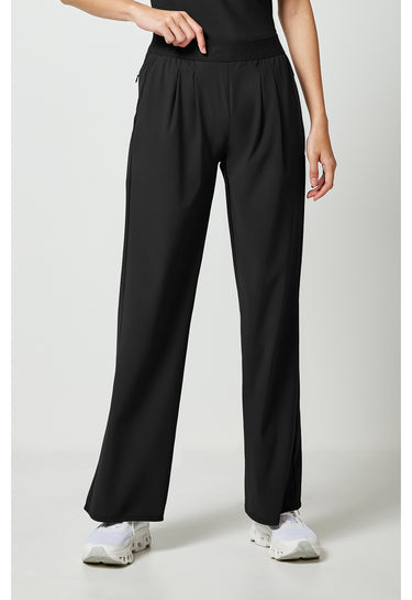 Cherokee Pursuit Women's 3-Pocket Wide Leg Pant - Black