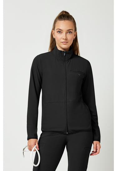 Cherokee Pursuit Women's 3-Pocket Warm-up Jacket - Black