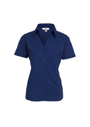 Womens Metro Short Sleeve Shirt - Royal