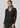 Womens V-Neck Knit Pullover - Black