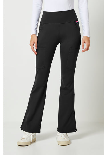 MC Amp Knit Flare Leg Yoga Pant - Black