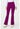 MC Amp Knit Flare Leg Yoga Pant - Plum Royale