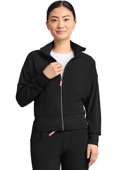 MC Amp Women's Cropped Warm Up Jacket - Black