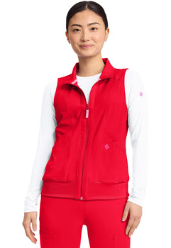 MC Amp Women's 4-Pocket Zip Front Vest - Solar Flare