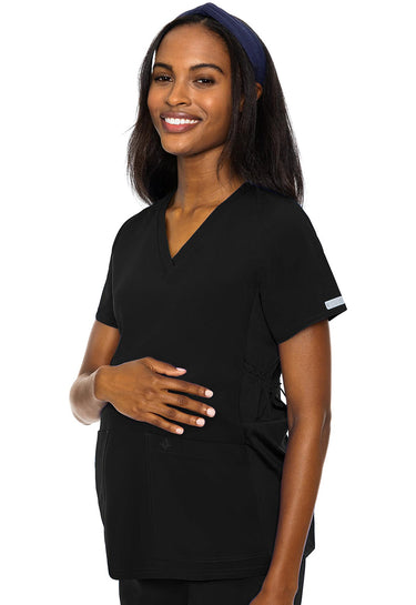 MC Touch Maternity V-Neck Top - Black