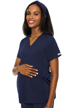 MC Touch Maternity V-Neck Top - Navy