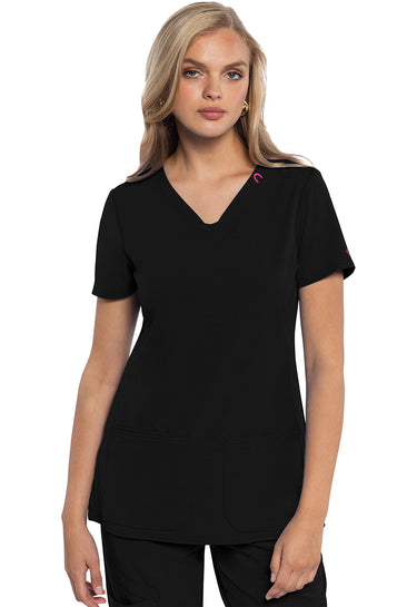 MC Amp V-Neck Top - Black