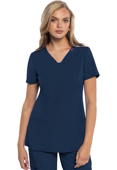 MC Amp V-Neck Top - Navy