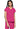 MC Amp Quarter Zip V-Neck Tuckable Top - Pink Power