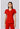 Med Couture Touch V-Neck Shirttail Top - Cherry Tomato