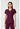 MC Touch V-Neck Shirttail Top - Wine