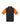 Mens Nitro Short Sleeve Polo - Black/Orange/White