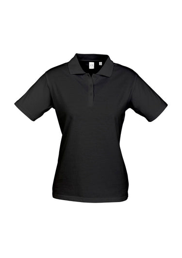 Womens Ice Short Sleeve Polo - Black