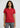 Womens Cyber Short Sleeve Polo - Red/Silver