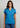 Womens Rival Short Sleeve Polo - Cyan/Navy