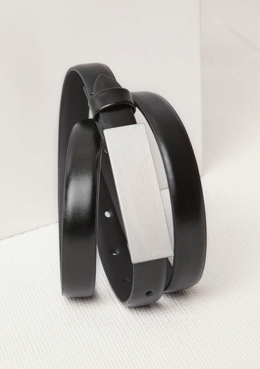 Womens Leather Belt - Black
