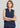 Womens Seville Sleeveless Layered Blouse - Navy