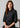 Womens Lucy 3/4 Sleeve Blouse - Black