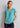 Womens Kayla V-Neck Pleat Blouse - Aqua