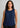 Womens Estelle Sleeveless Pleat Detail Blouse - Navy