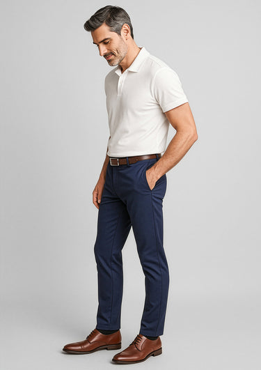 Mens Traveller Modern Stretch Chino Pant - Navy