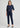 Womens Scuba Ponte Mid-rise Pull-on Pant - Navy