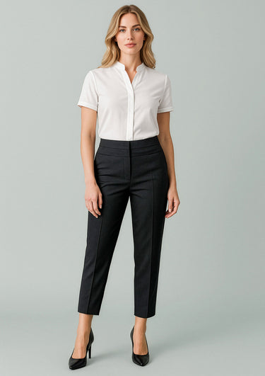Womens Renew 7/8 Mid-Waist Slim Leg Pant - Pencil Black