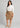 Womens Mid Waist Stretch Chino Skirt - Desert