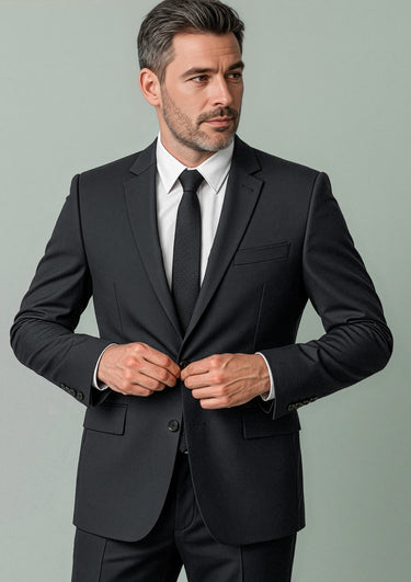 Mens Renew City Fit Jacket - Pencil Black