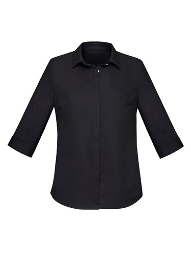 Womens Charlie 3/4 Sleeve Shirt - Black