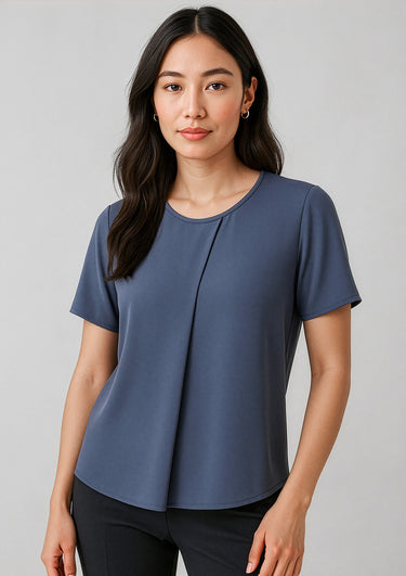 Womens Sydney Short Sleeve T-Top - Storm Blue