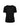 Womens Ruche Short Sleeve Blouse - Black
