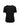 Womens Ruche Short Sleeve Blouse - Black back