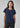 Womens Evelyn Short Sleeve Blouse - Navy