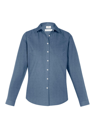 Womens Memphis Long Sleeve Shirt - Grey Smoke