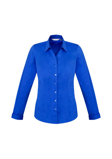 Womens Monaco Long Sleeve Shirt - Electric Blue
