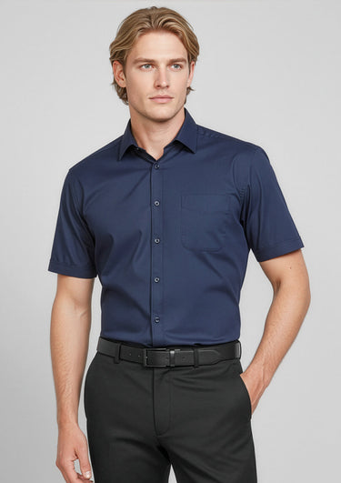Mens Monaco Short Sleeve Shirt - Ink