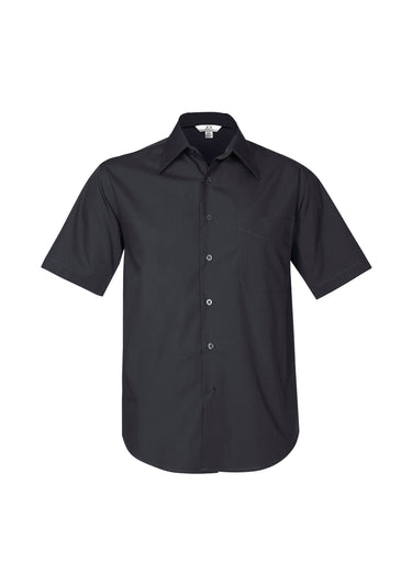 Mens Metro Short Sleeve Shirt - Charcoal